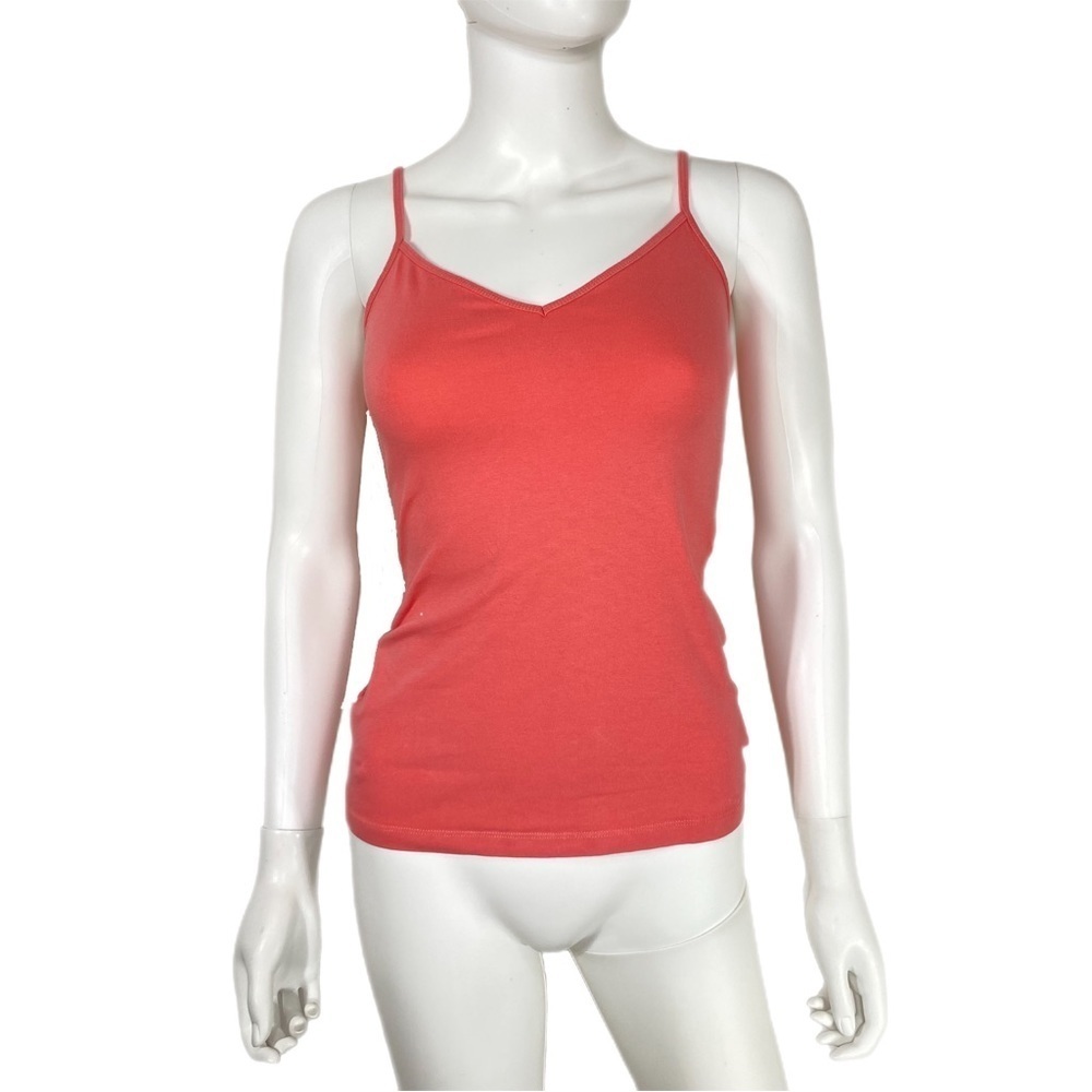Old Navy Fitted V-Neck Strappy Pink Tank